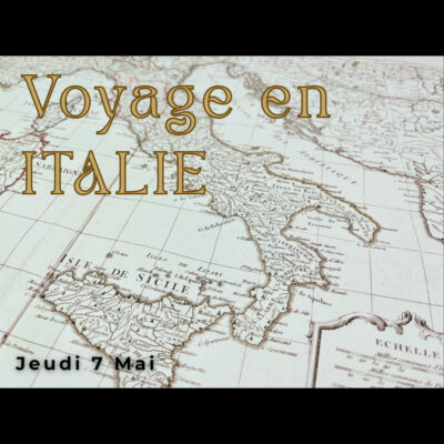 Le 07/05/2026, Soirée dégustation à Colmar – Voyage en Italie